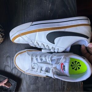 Nike womens White and Black Sneakers